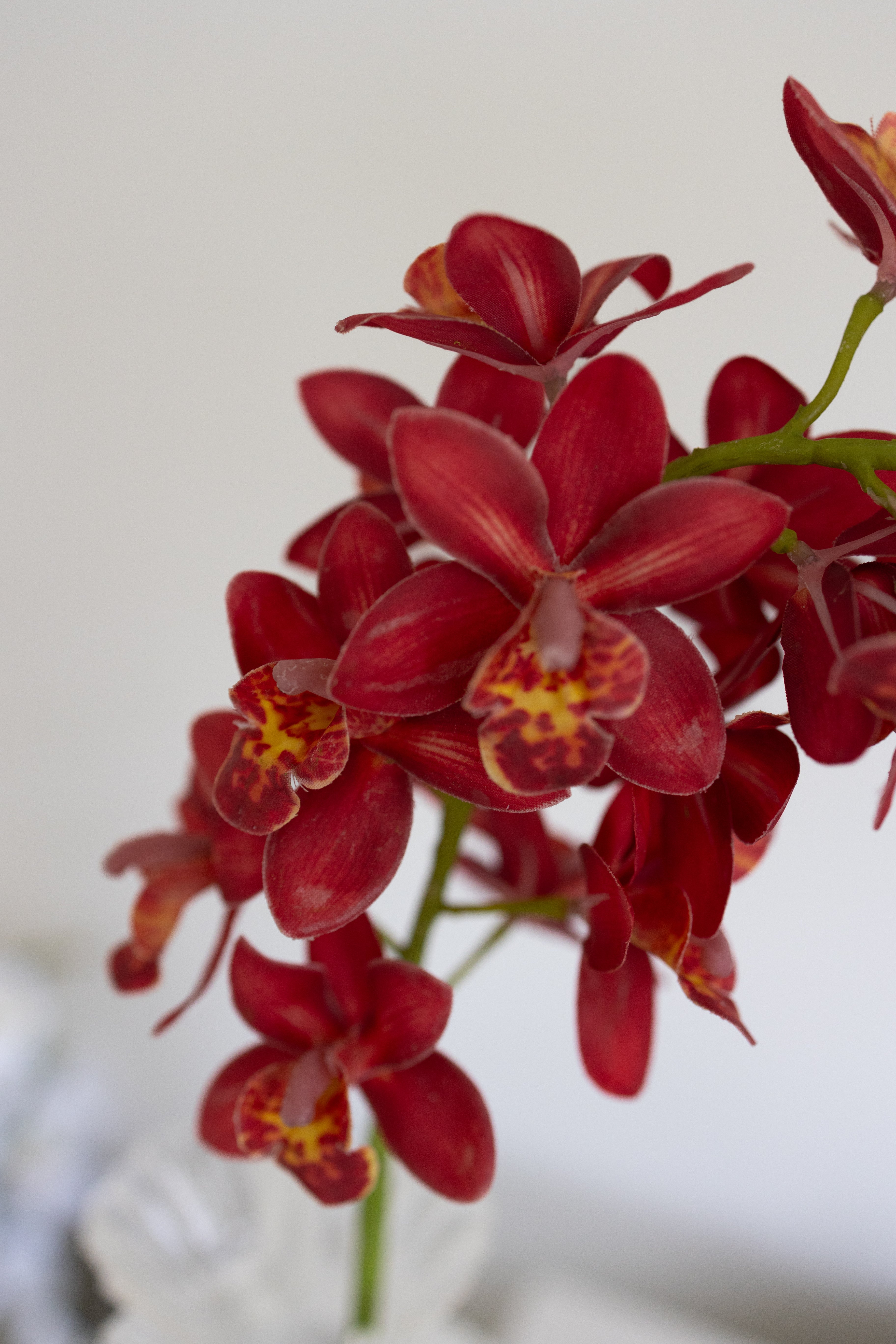 Artificial Small Cymbidium - Red