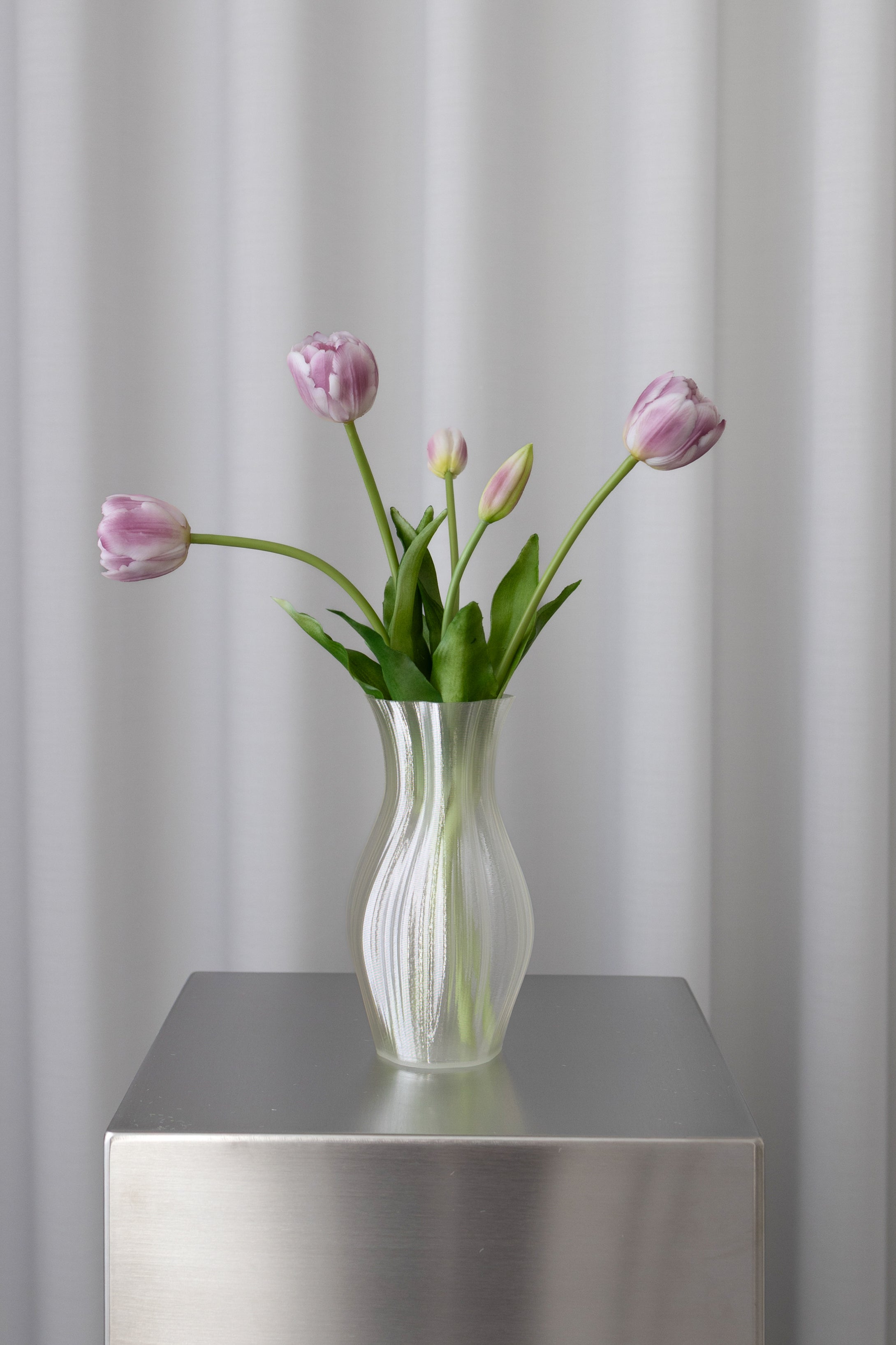 Artificial Layered Tulips - Purple