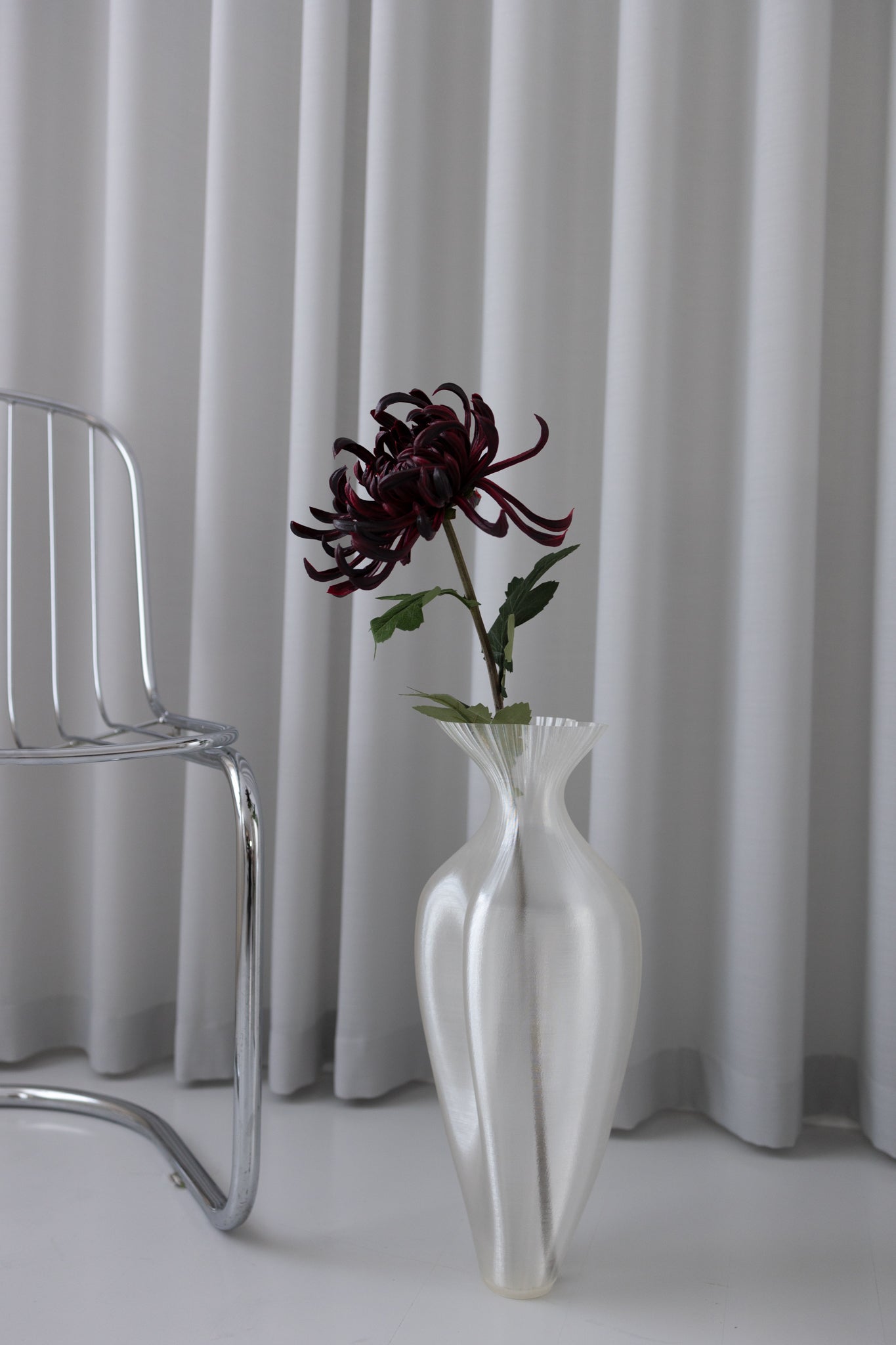 Artificial Chrysanthemum Bordeaux