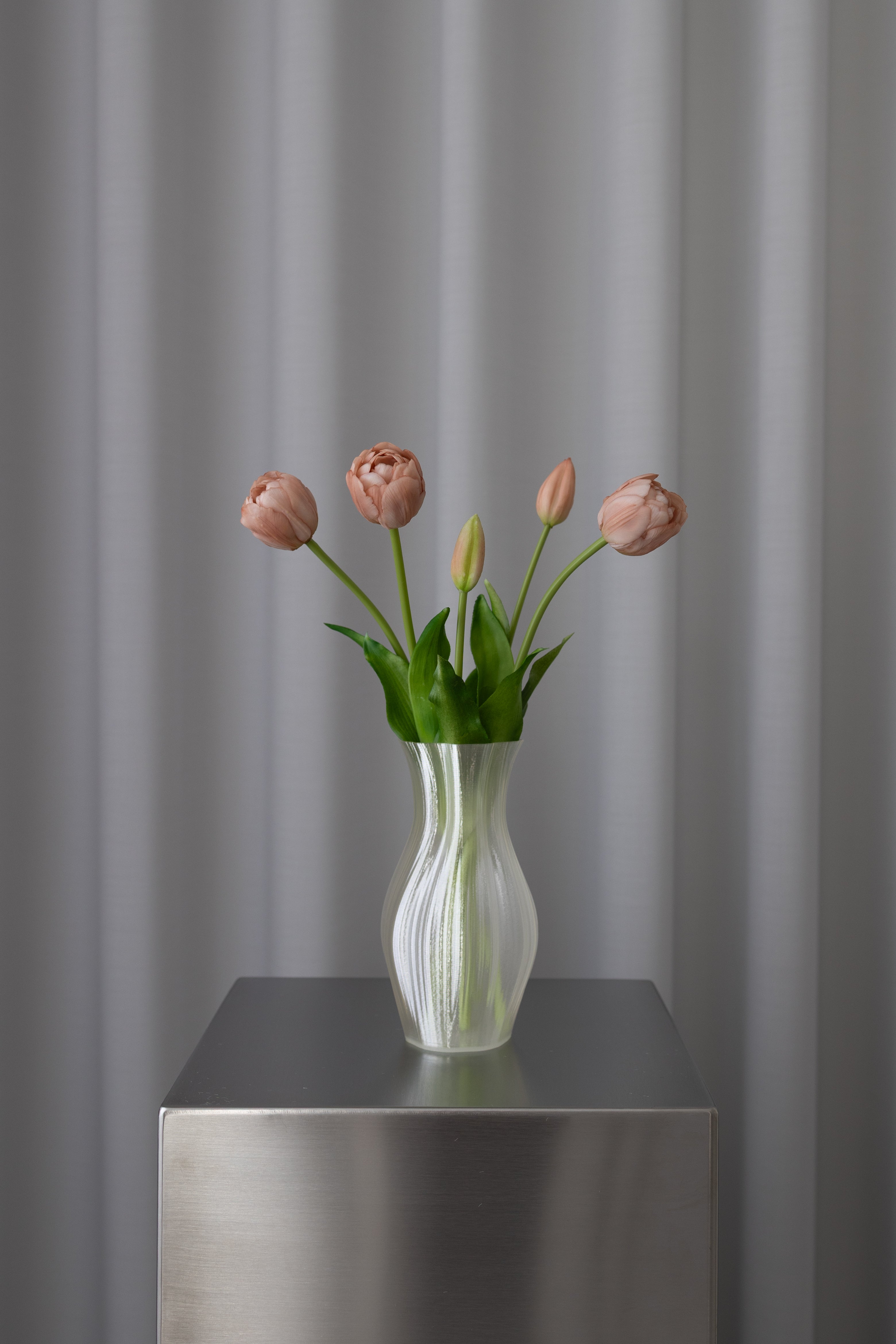 Artificial Layered Tulips - Beige