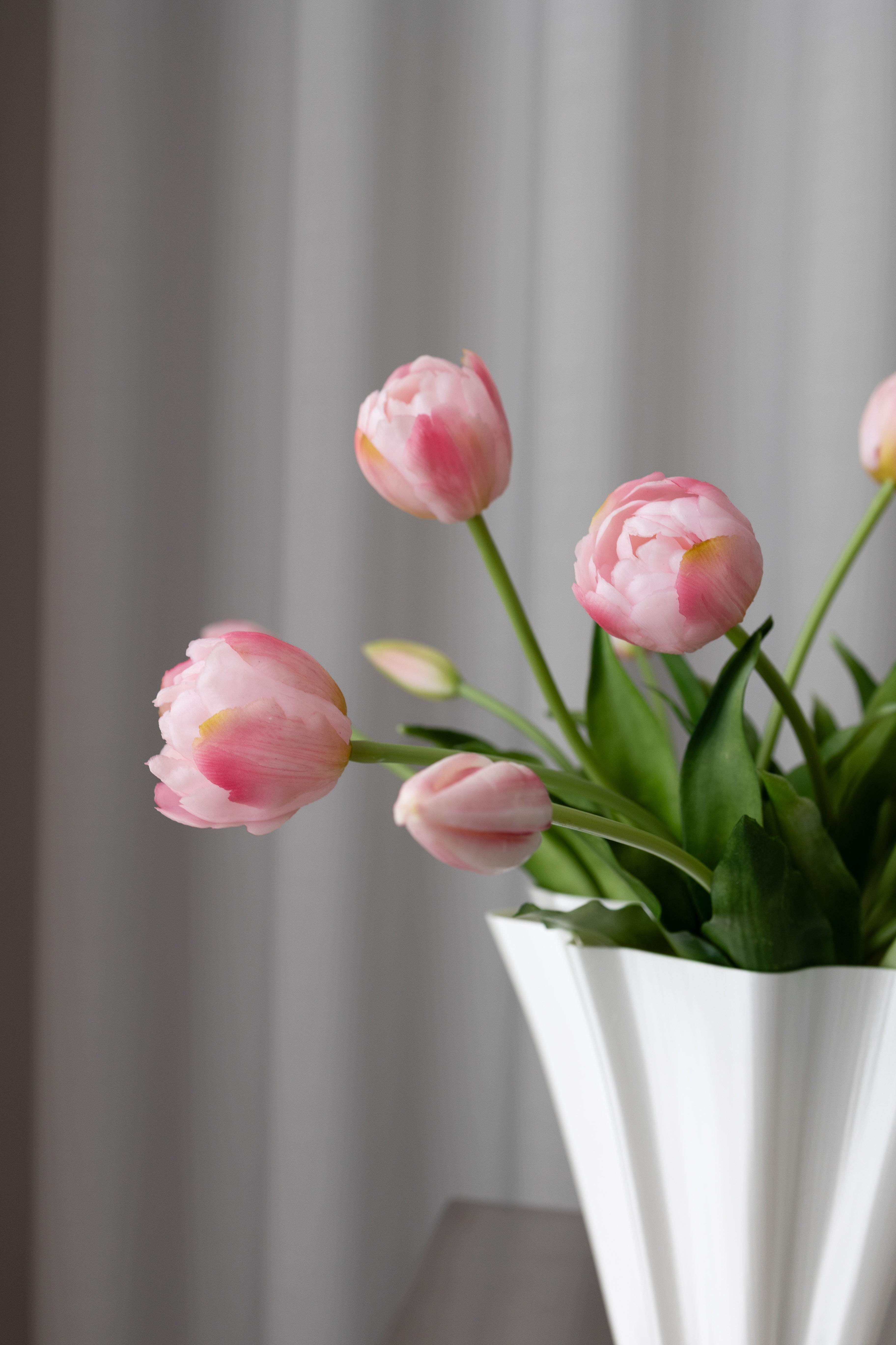 Lyserød tulipanbuket - 3 Bundter