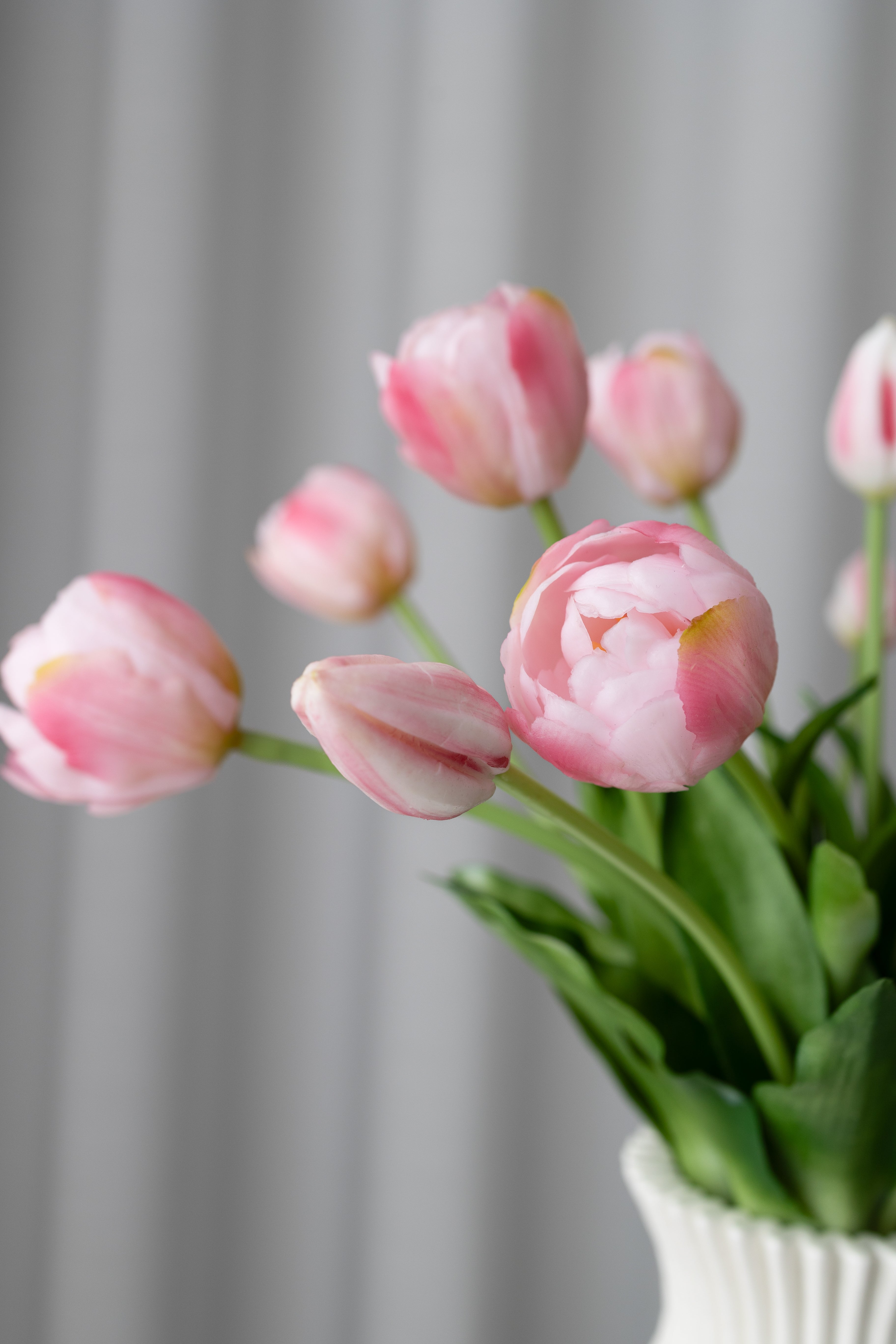 Lyserød tulipanbuket - 3 Bundter