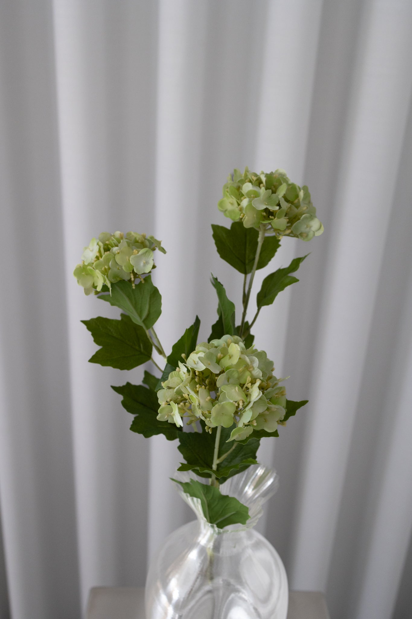 Artificial Snowball Hydrangea - Nature Green