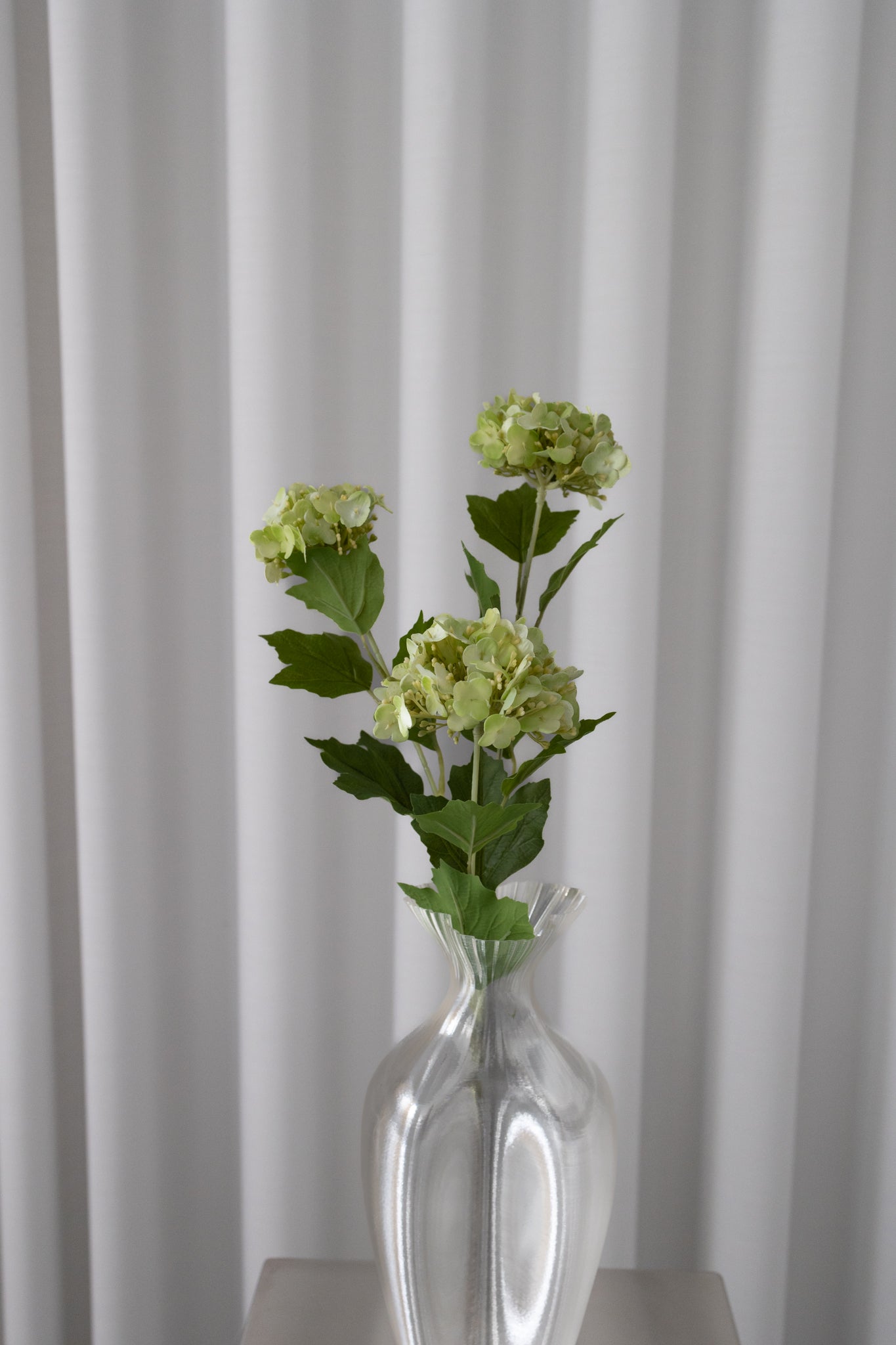 Artificial Snowball Hydrangea - Nature Green