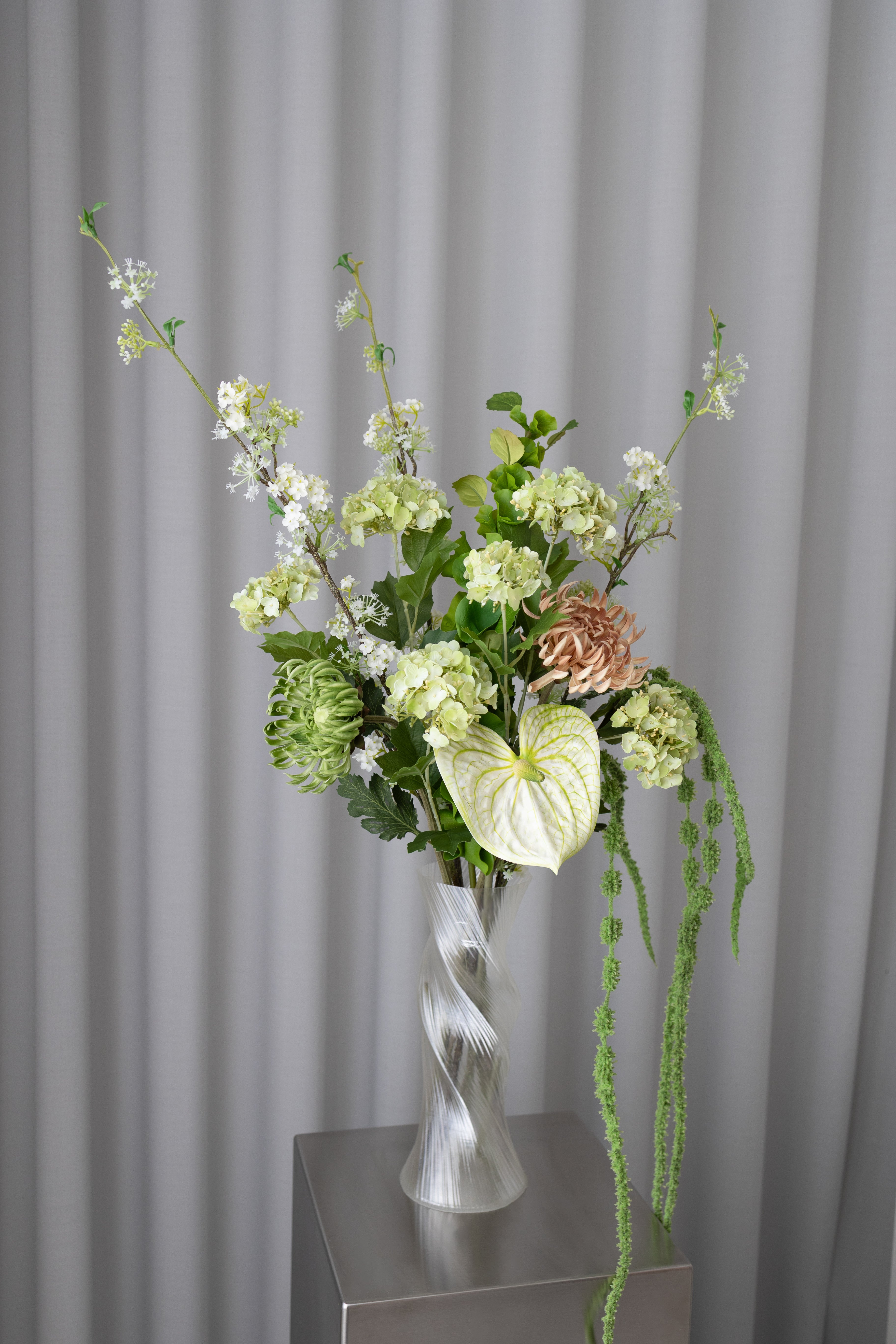 Artificial Snow Willow Branch - White