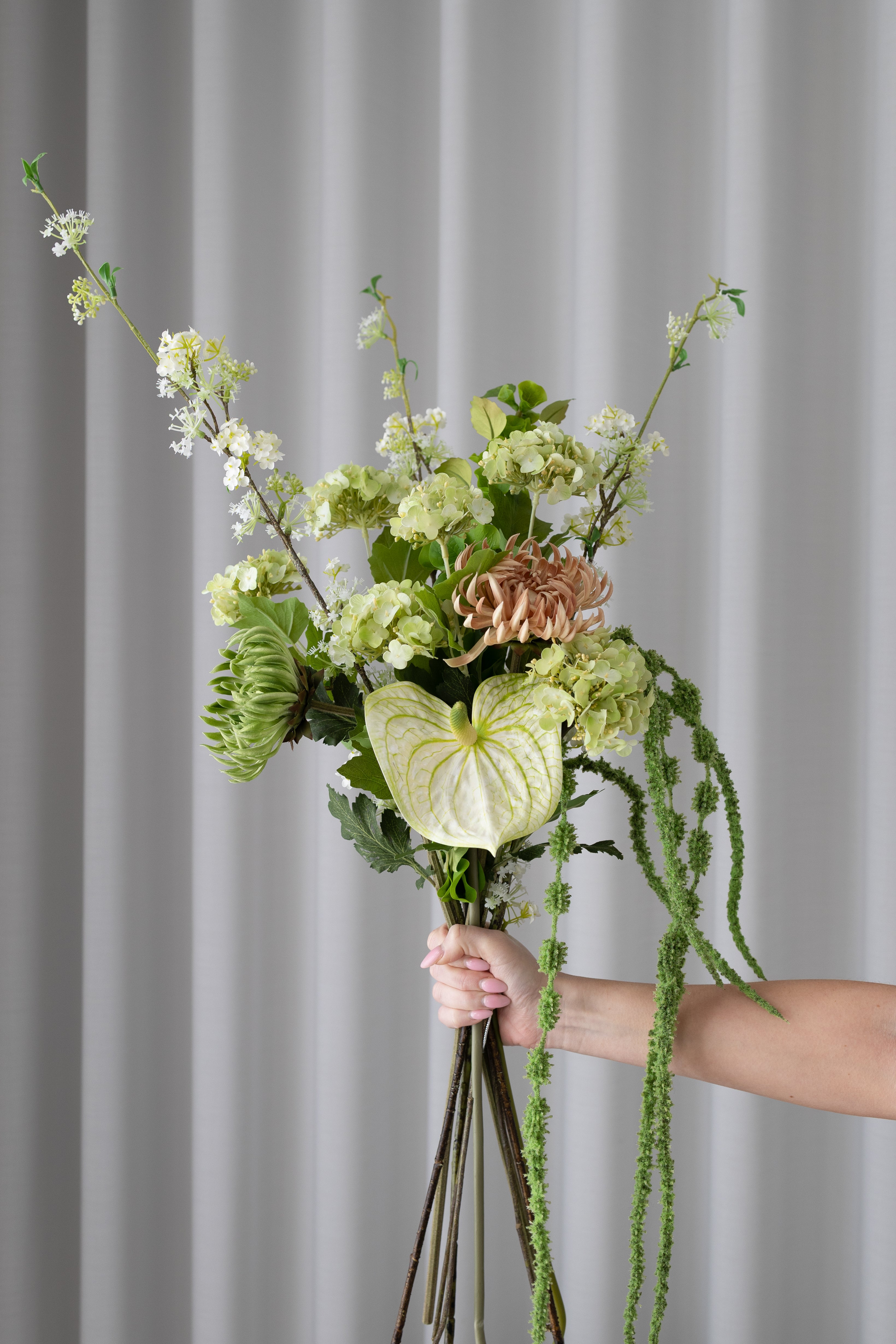 Artificial Snow Willow Branch - White