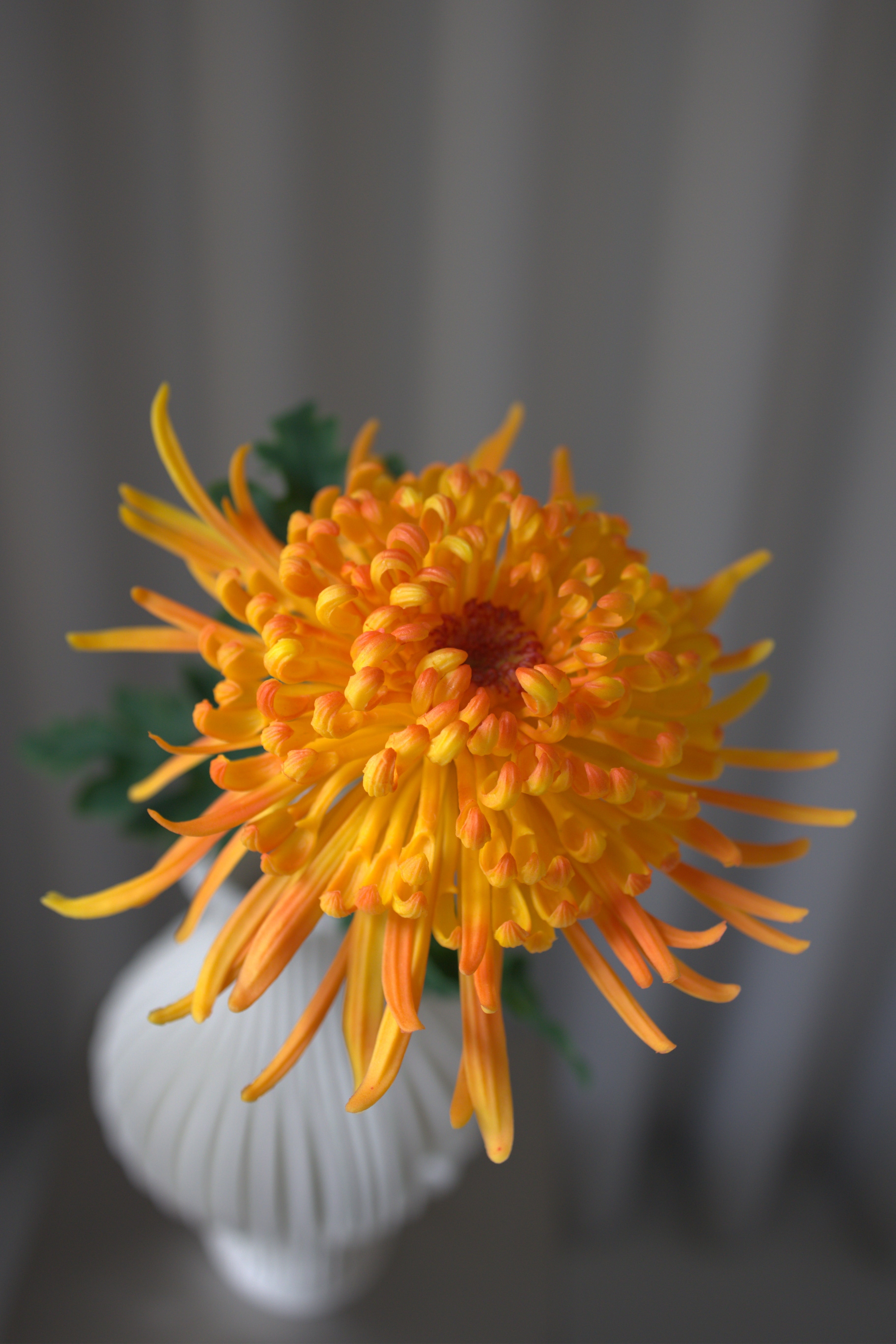 Kunstige Naturtro Krysantemum - Orange 