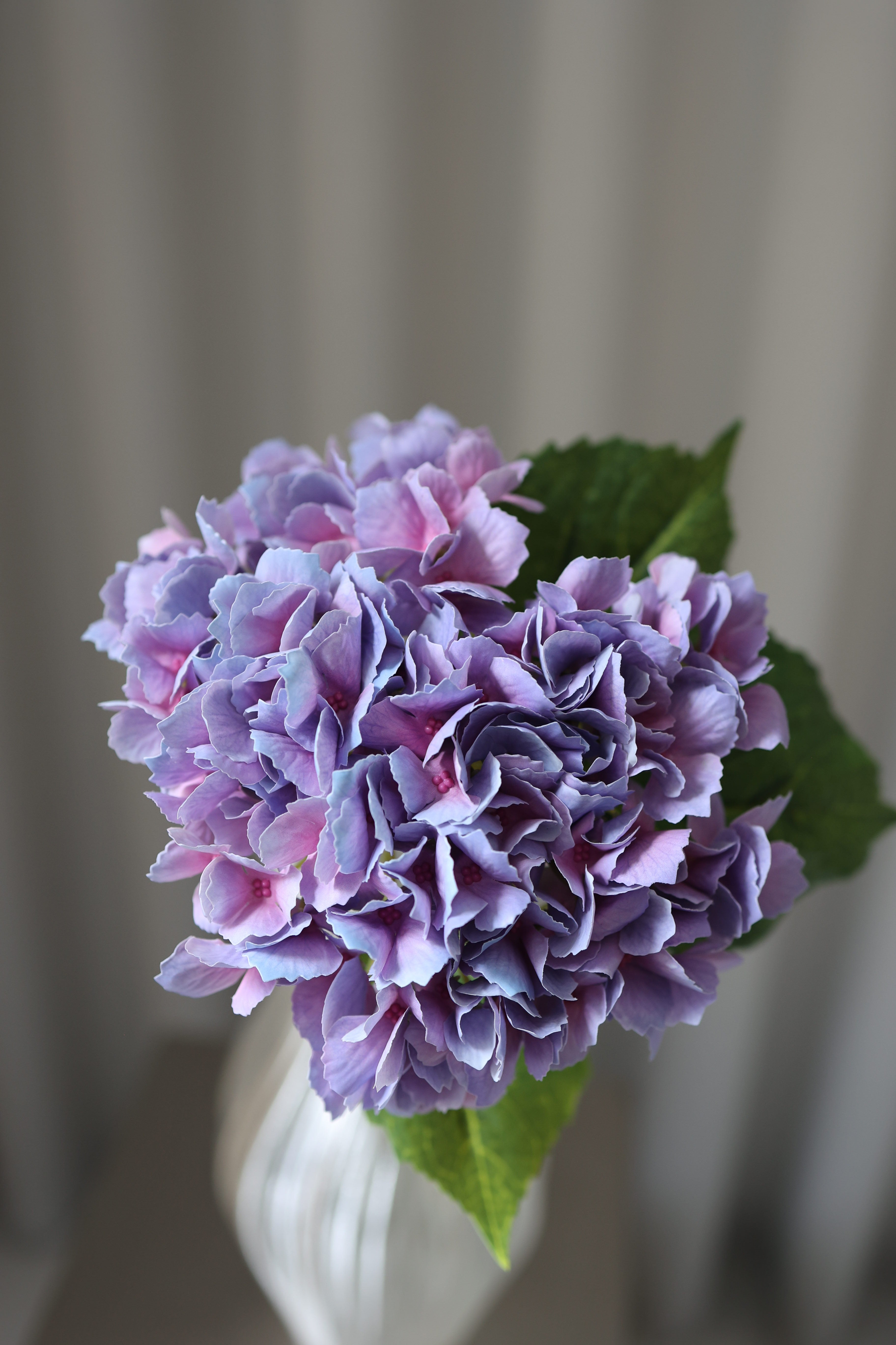 Artificial Realistic Hydrangea - Nature Purple