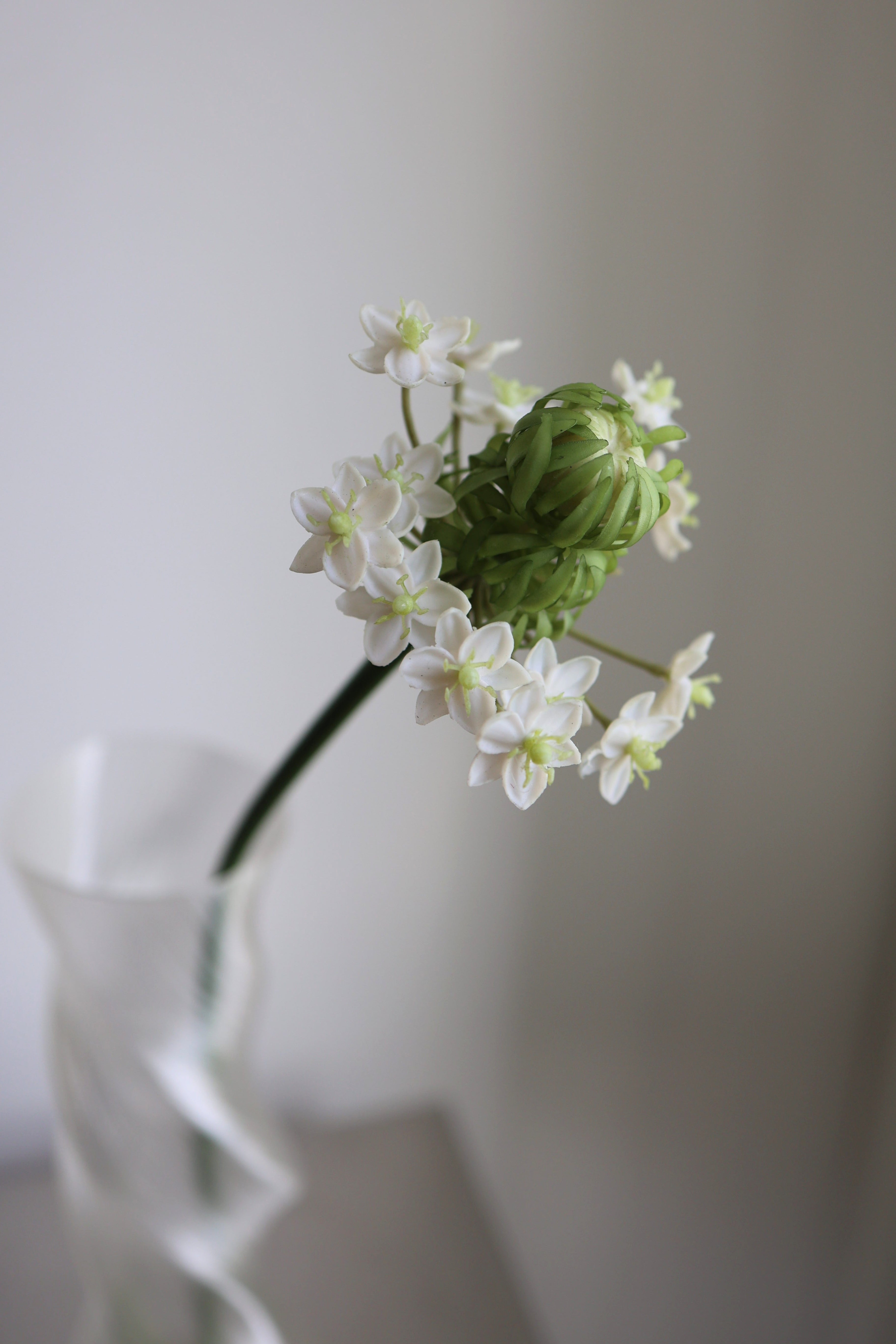 Kunstig Star Of Bethlehem Blomst - Hvid